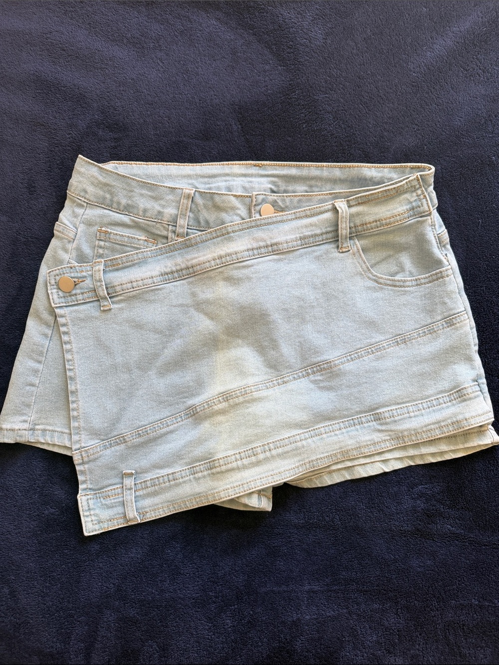 Denim skort
